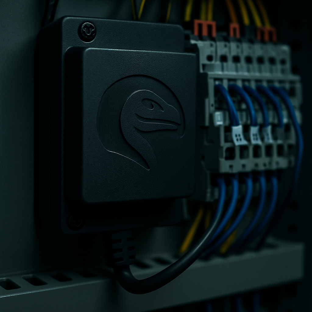 Raptor instalado en panel de máquina